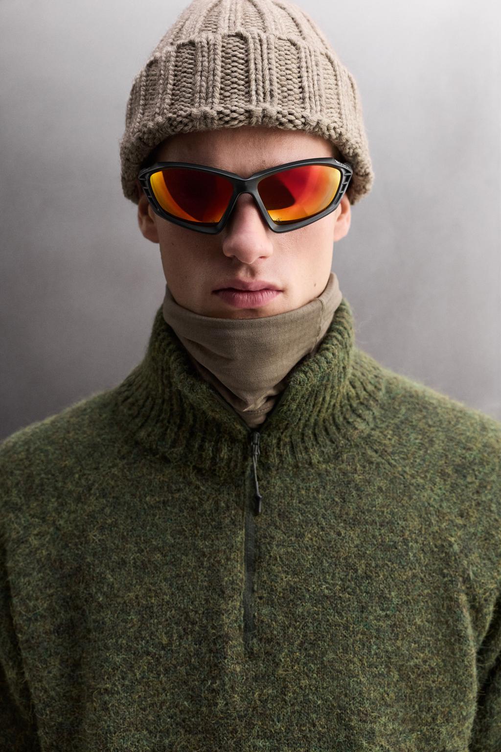 СВИТЕР ИЗ ШЕРСТИ С ВОРОТНИКОМ НА МОЛНИИ