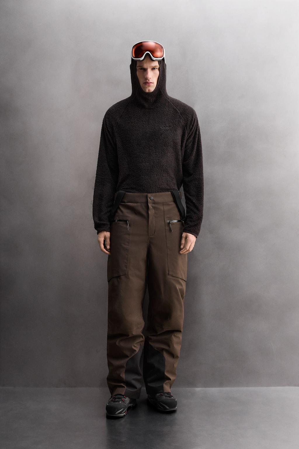 ФЛИСОВАЯ ТОЛСТОВКА SKI С КАПЮШОНОМ И ТЕКСТУРОЙ