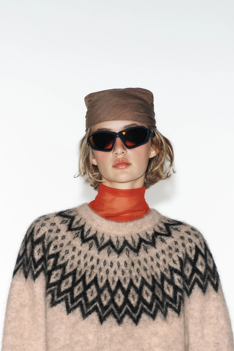 СВИТЕР ИЗ АЛЬПАКИ С ЖАККАРДОВЫМ УЗОРОМ — SKI COLLECTION