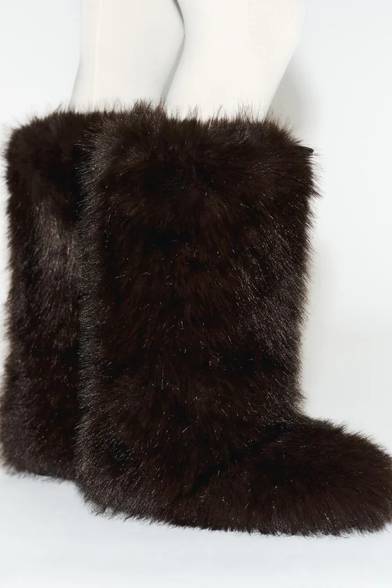 САПОГИ ИЗ ИСКУССТВЕННОГО МЕХА — SKI COLLECTION