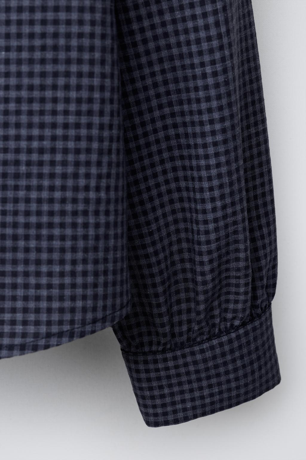 РУБАШКА С ВОЛАНАМИ В КЛЕТКУ ВИШИ