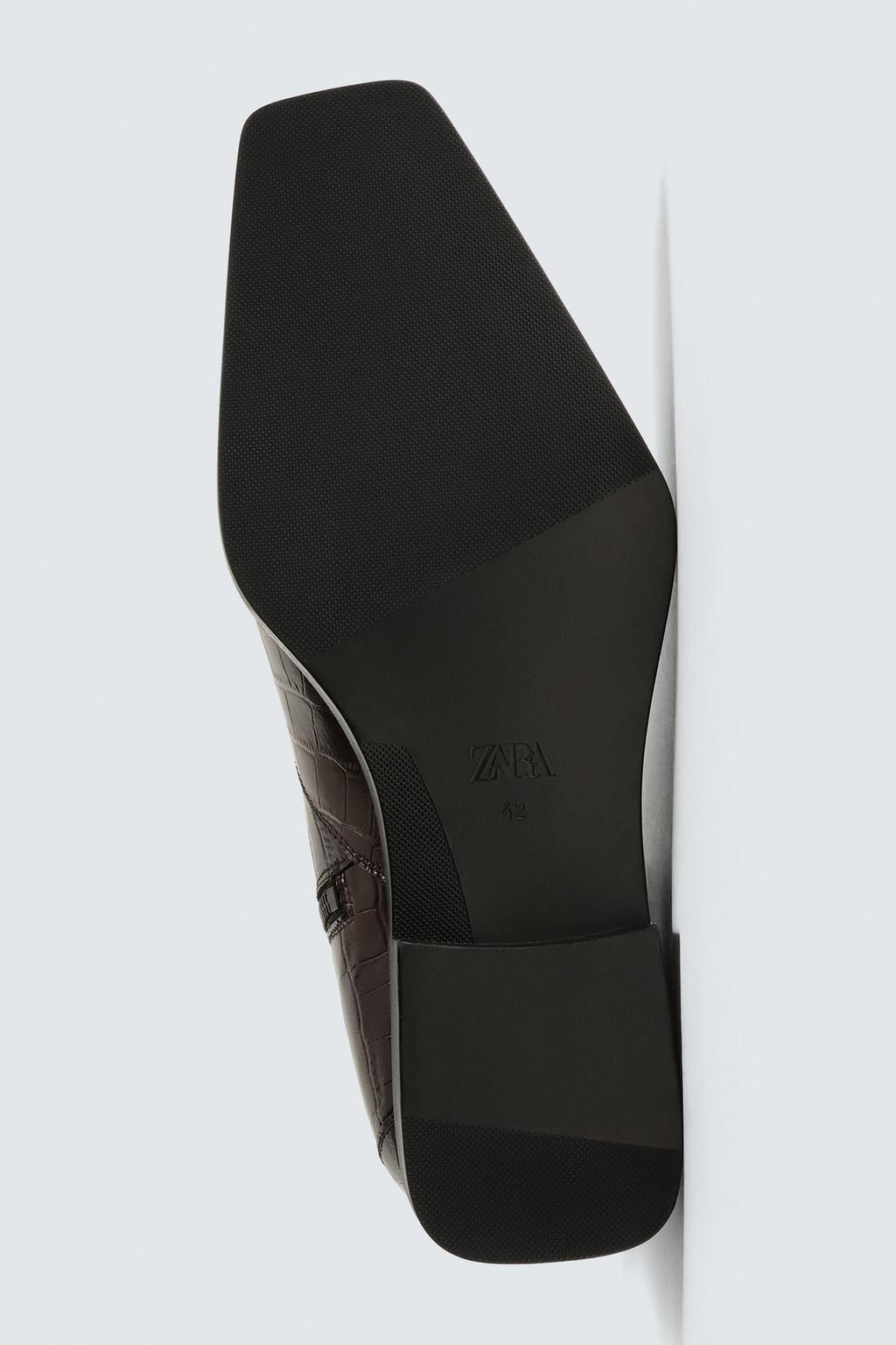 КОЖАНЫЕ САПОГИ С ТИСНЕНИЕМ ПОД КОЖУ КРОКОДИЛА