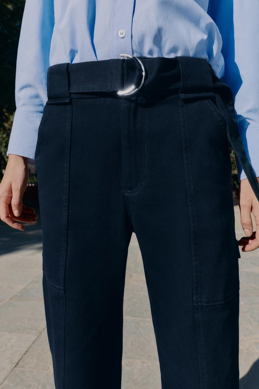 БРЮКИ КАРГО С ПОЯСОМ