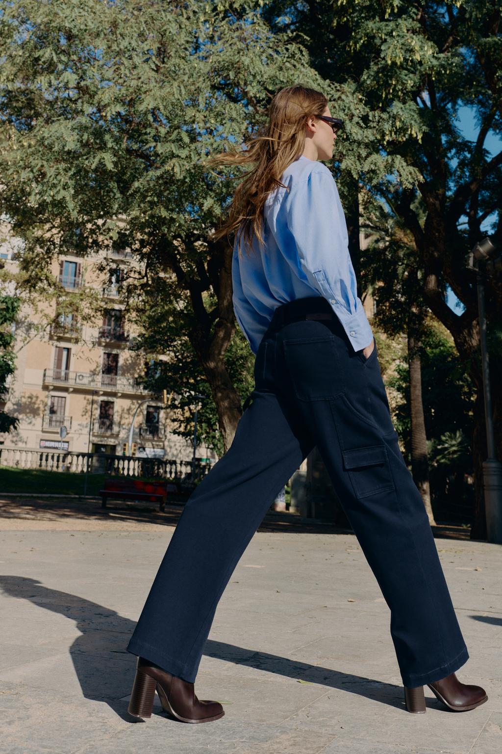 БРЮКИ КАРГО С ПОЯСОМ