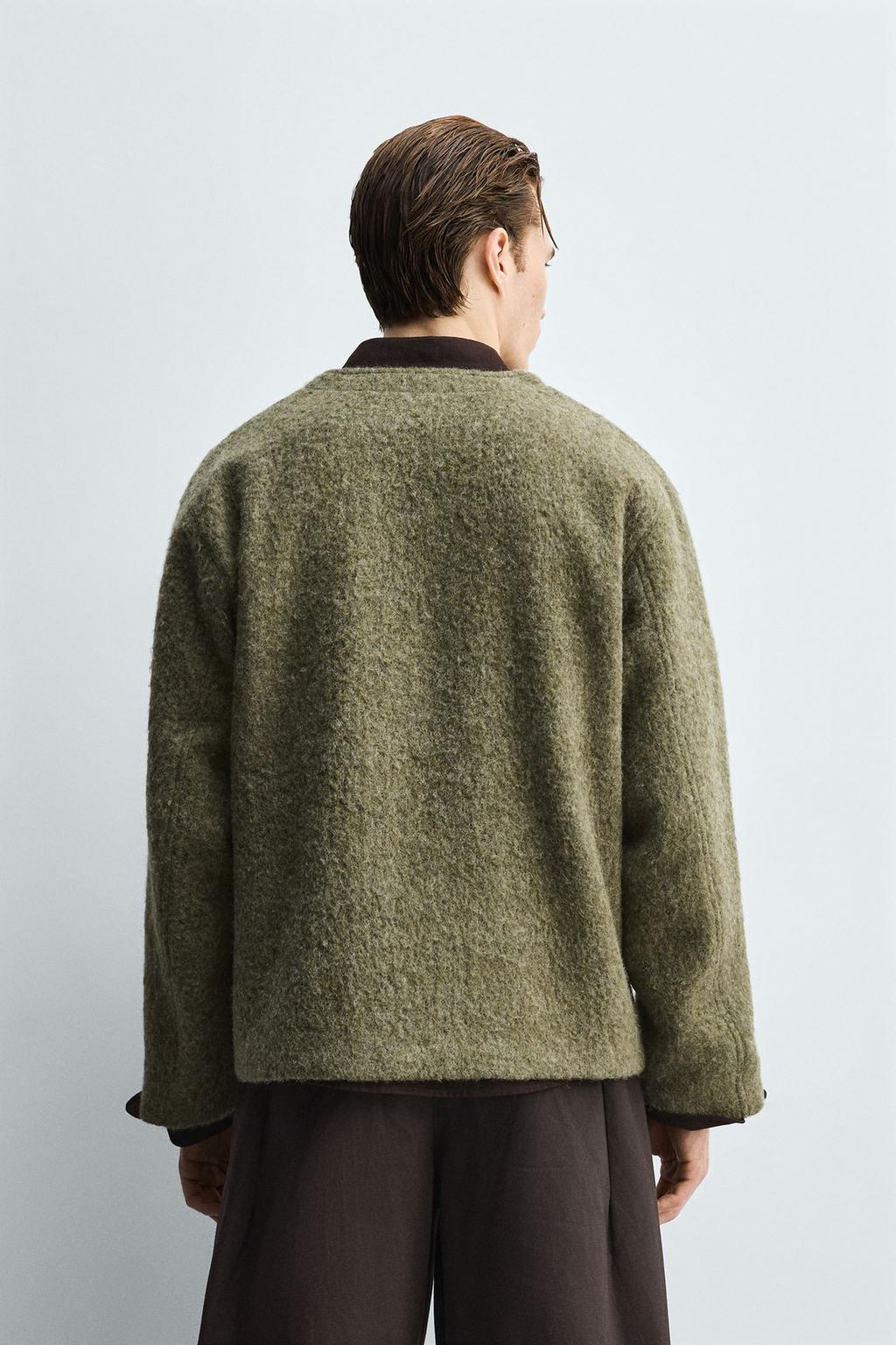 КАРДИГАН RELAXED FIT ИЗ ТЕКСТУРИРОВАННОЙ ТКАНИ