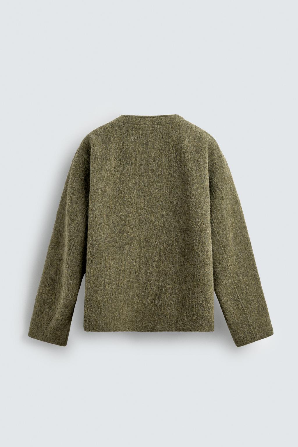 КАРДИГАН RELAXED FIT ИЗ ТЕКСТУРИРОВАННОЙ ТКАНИ