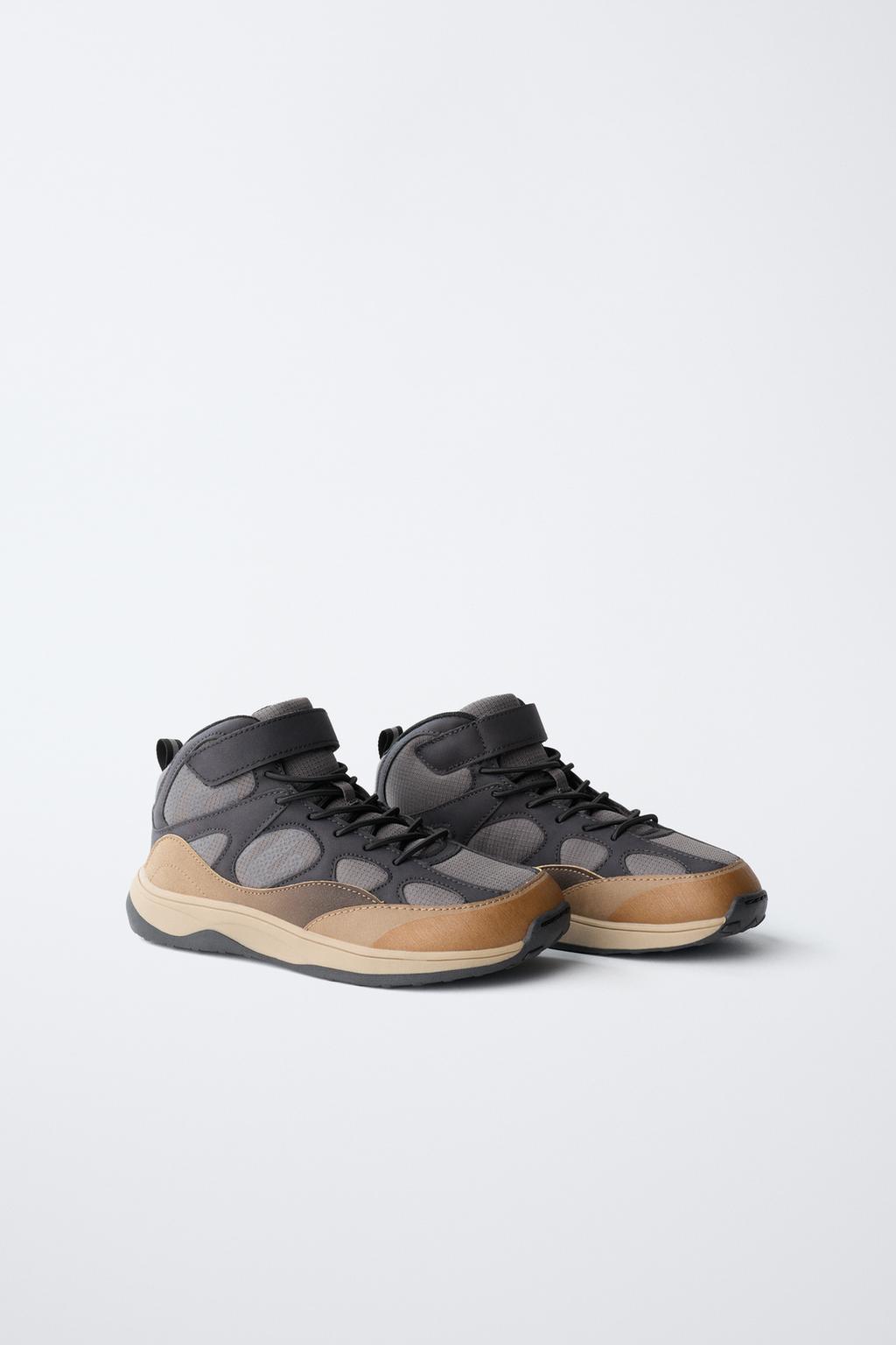 ВЫСОКИЕ СПОРТИВНЫЕ КЕДЫ КОНТРАСТНЫЕ