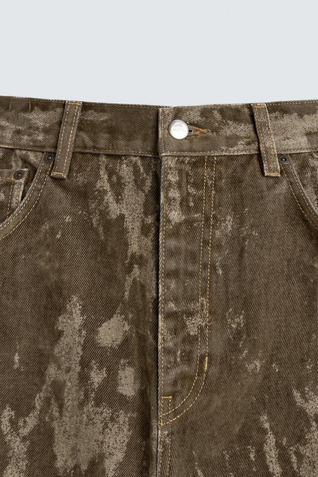 ДЖИНСЫ BAGGY FIT ФЛОКИРОВАННЫЕ