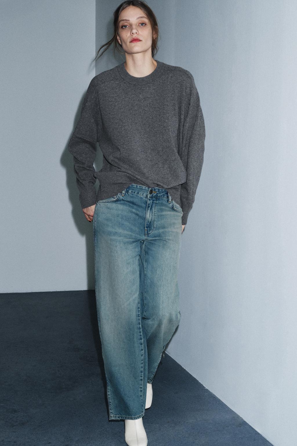 ДЖИНСЫ СО СРЕДНЕЙ ПОСАДКОЙ И ЗАСТЕЖКАМИ-МОЛНИЯМИ — ZW COLLECTION LIMITED EDITION