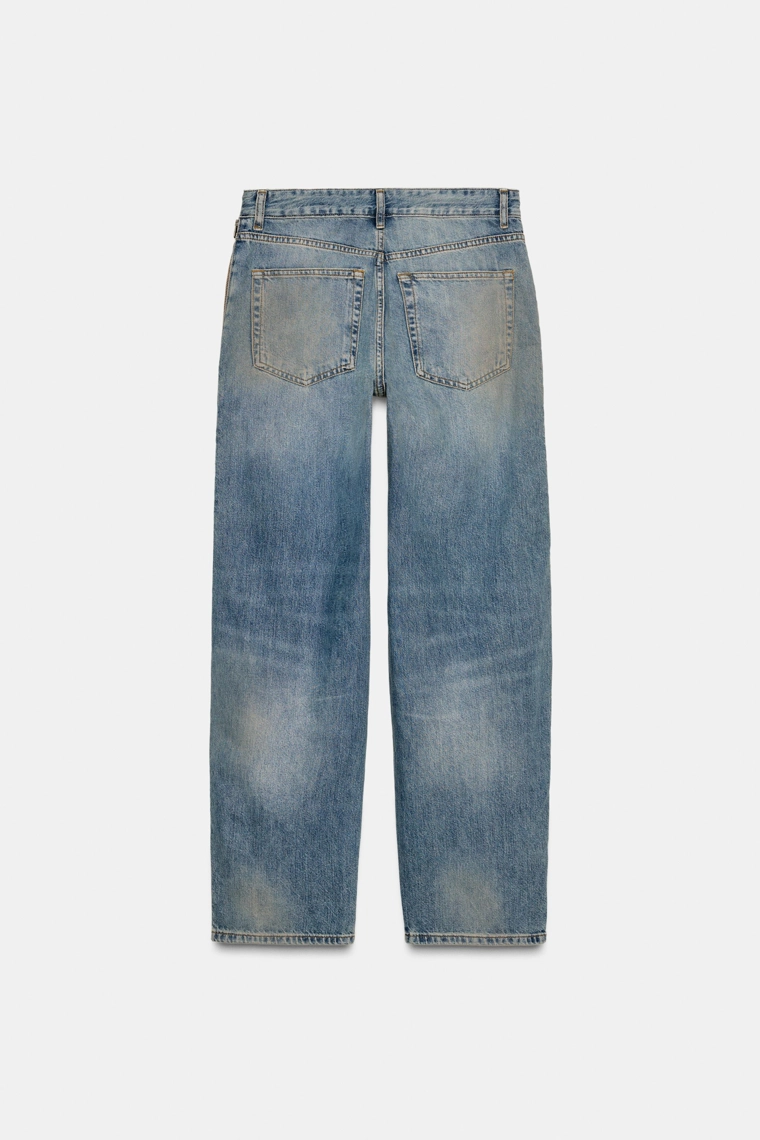 ДЖИНСЫ СО СРЕДНЕЙ ПОСАДКОЙ И ЗАСТЕЖКАМИ-МОЛНИЯМИ — ZW COLLECTION LIMITED EDITION