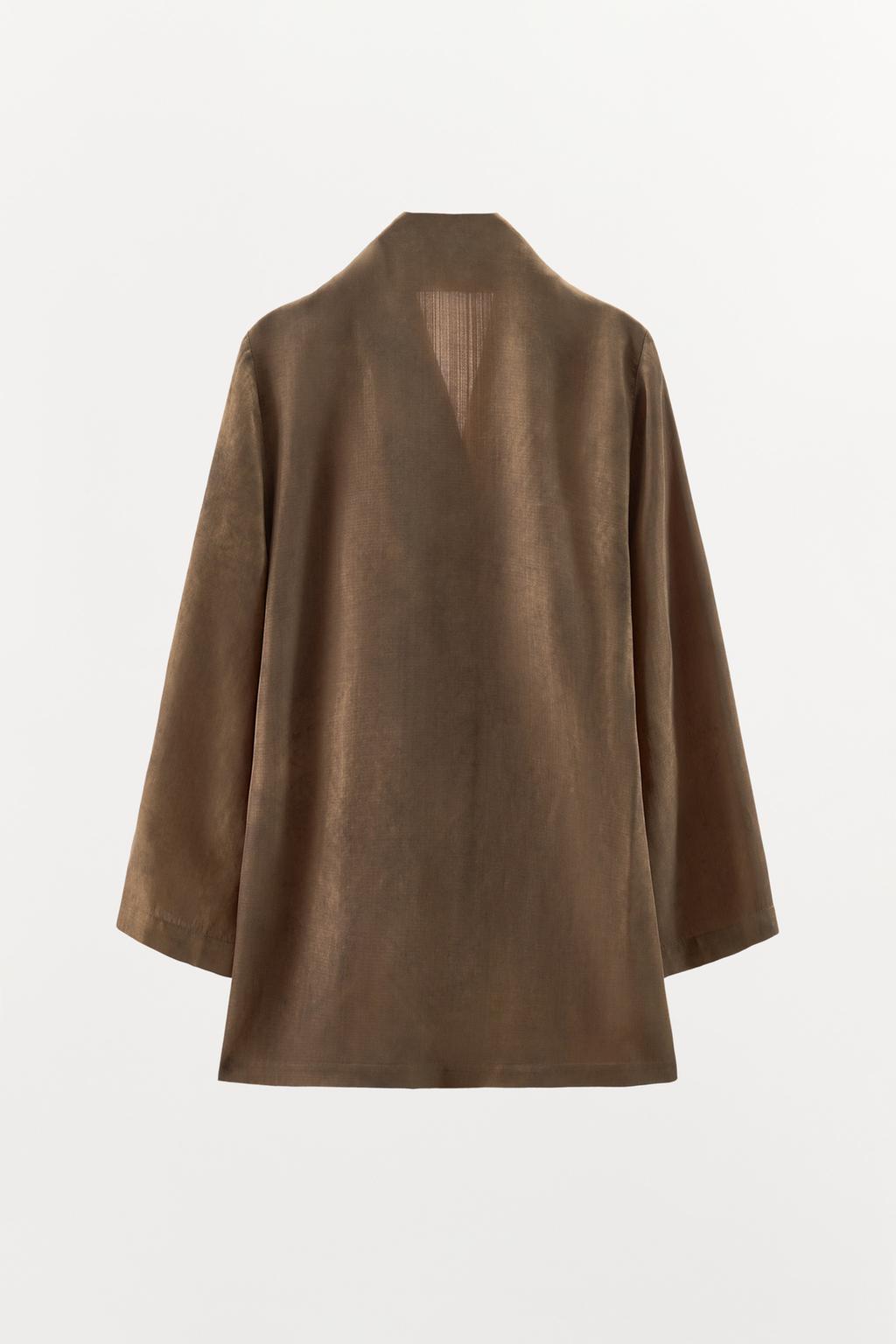 РУБАШКА С ЗАПАХОМ И ПРИНТОМ