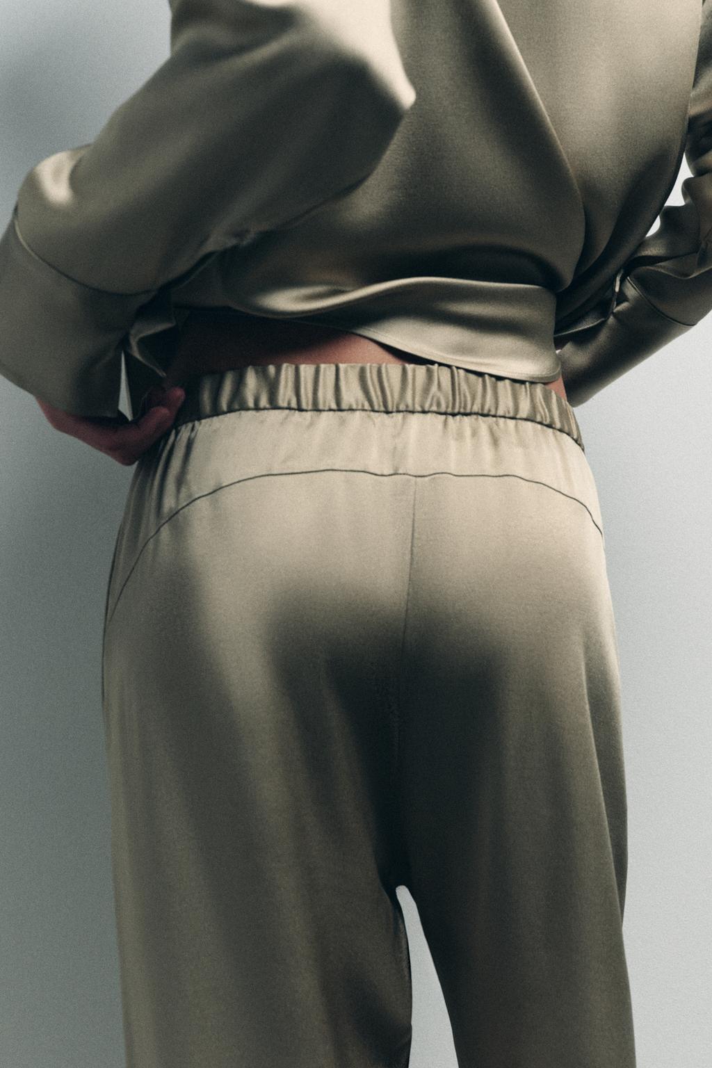 БРЮКИ BAGGY ИЗ АТЛАСА