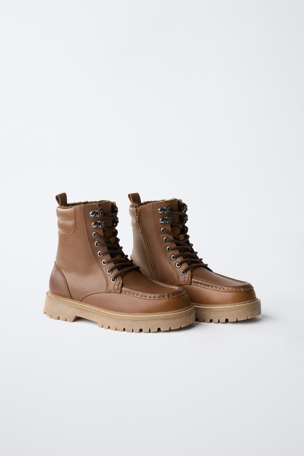 БОТИНКИ КОЖАНЫЕ С ПОДКЛАДКОЙ