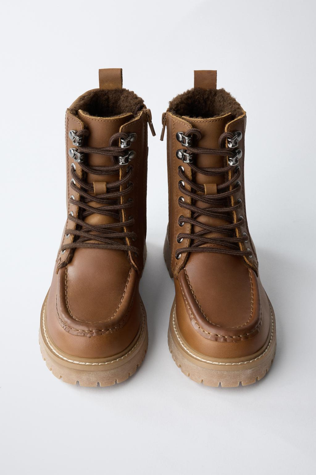 БОТИНКИ КОЖАНЫЕ С ПОДКЛАДКОЙ