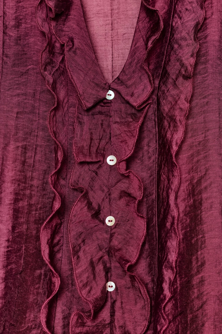 БЛУЗА С ВОЛАНАМИ