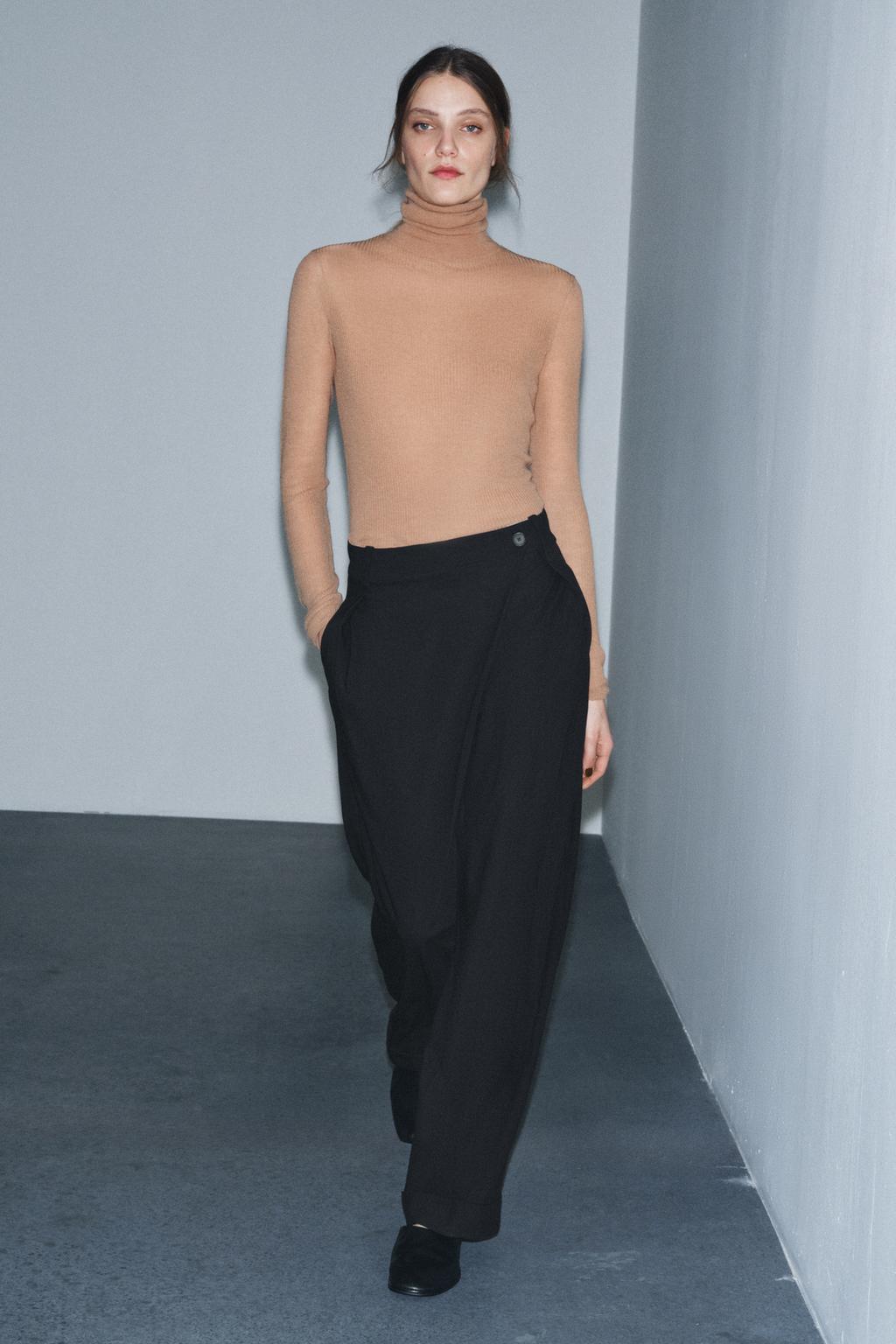 БРЮКИ С АСИММЕТРИЧНЫМ ПОЯСОМ — ZW COLLECTION