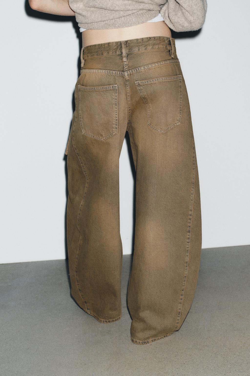 ДЖИНСЫ TRF OVERSIZE BARREL С НИЗКОЙ ПОСАДКОЙ