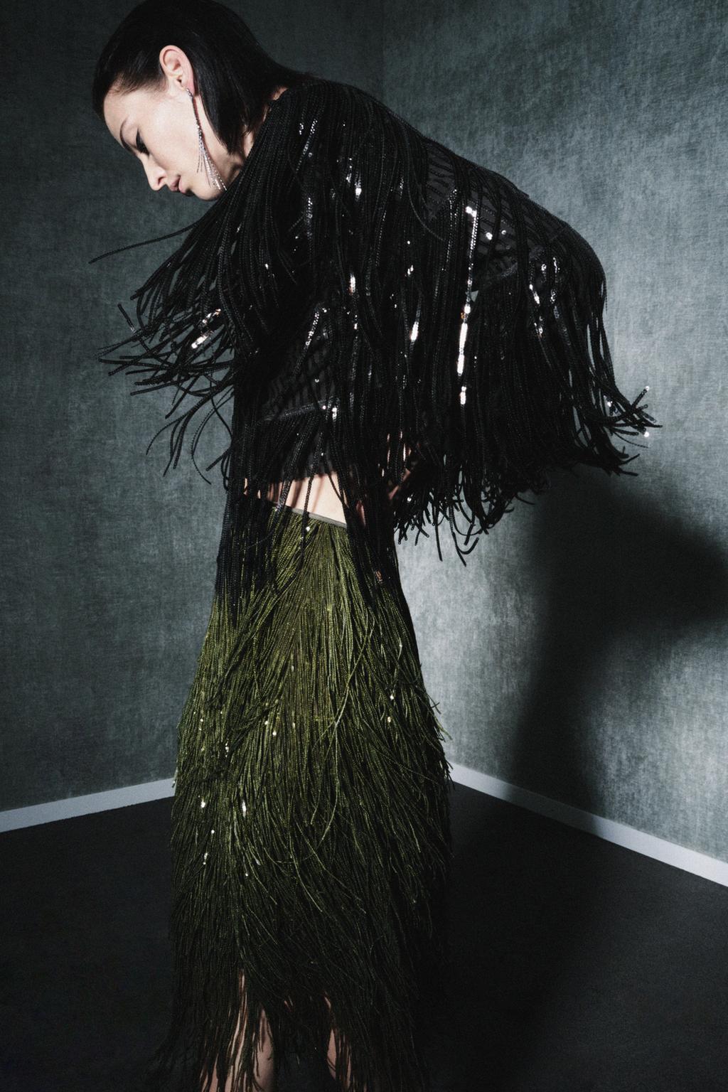 КУРТКА С БАХРОМОЙ — ZW COLLECTION LIMITED EDITION