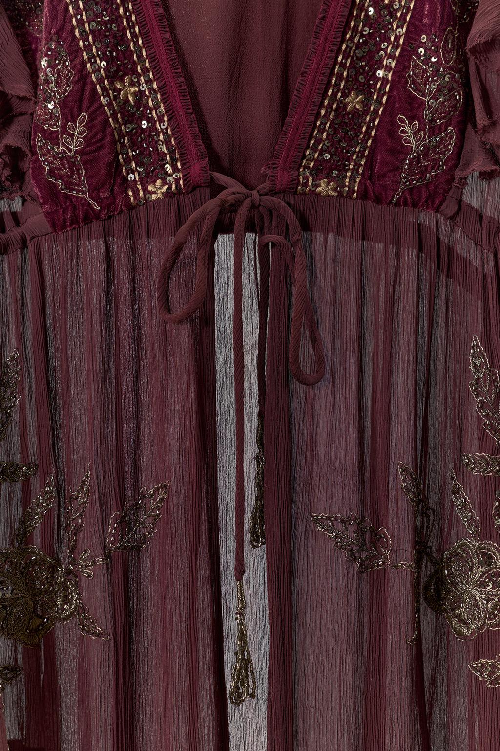 КОМБИНИРОВАННЫЙ ТОП ИЗ ЖОРЖЕТА С ПАЙЕТКАМИ