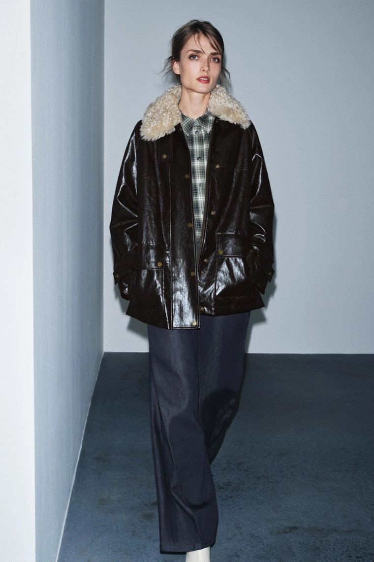 КУРТКА С МЕХОВЫМ ВОРОТНИКОМ — ZW COLLECTION