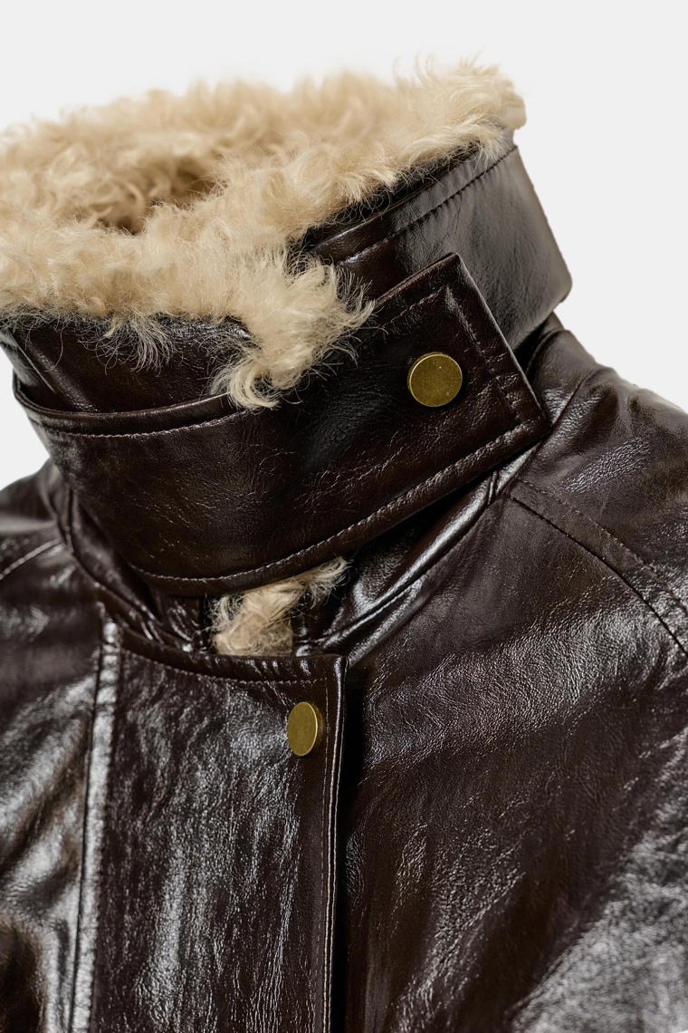 КУРТКА С МЕХОВЫМ ВОРОТНИКОМ — ZW COLLECTION