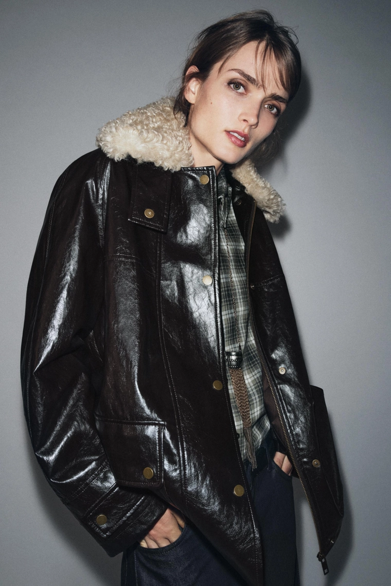 КУРТКА С МЕХОВЫМ ВОРОТНИКОМ — ZW COLLECTION