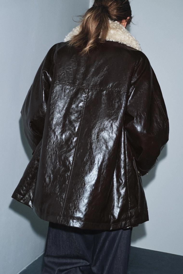 КУРТКА С МЕХОВЫМ ВОРОТНИКОМ — ZW COLLECTION