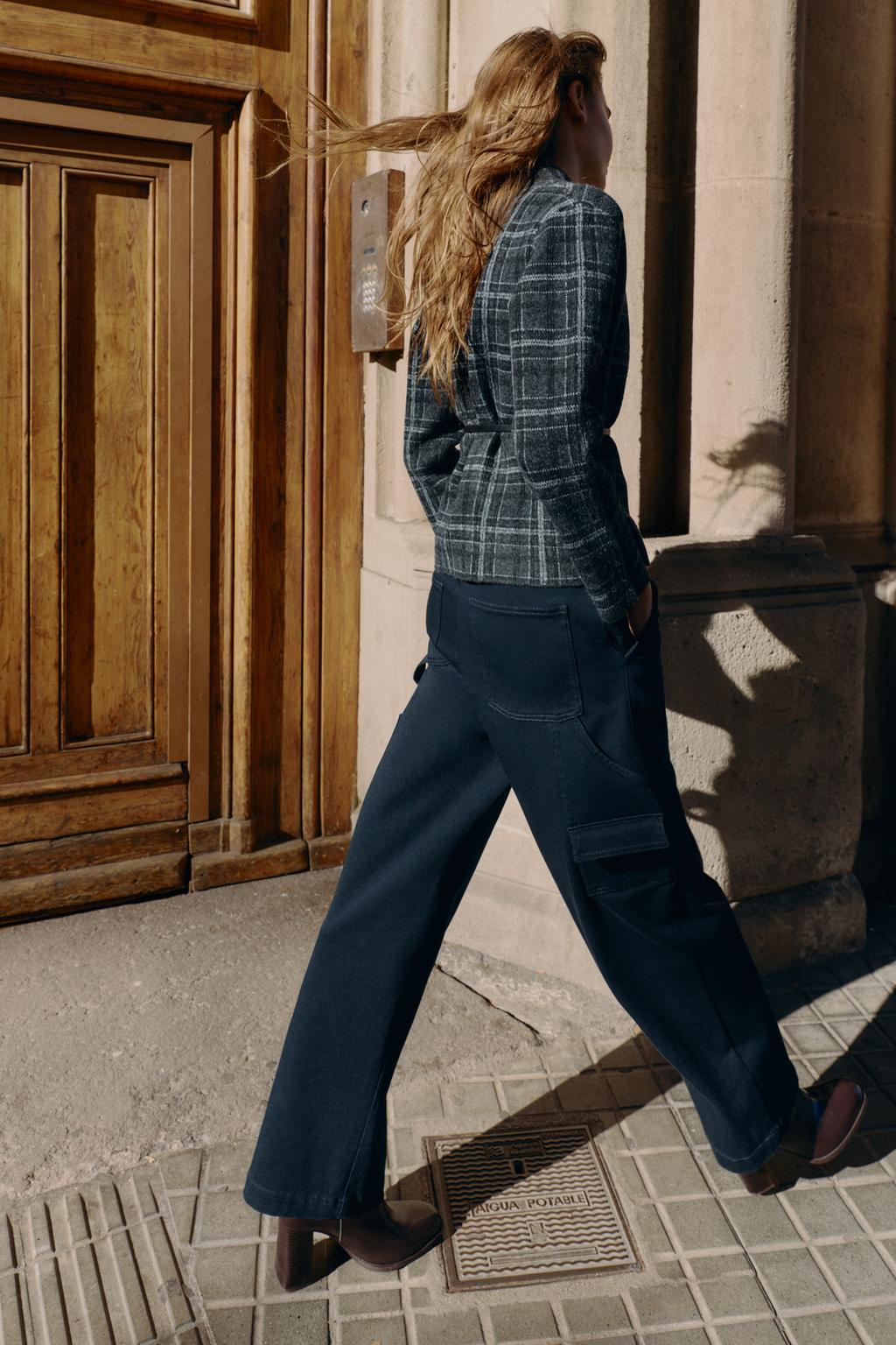 ТРИКОТАЖНЫЙ КАРДИГАН В КЛЕТКУ С ПОЯСОМ