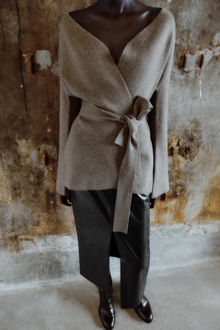 КАРДИГАН С ПОЯСОМ