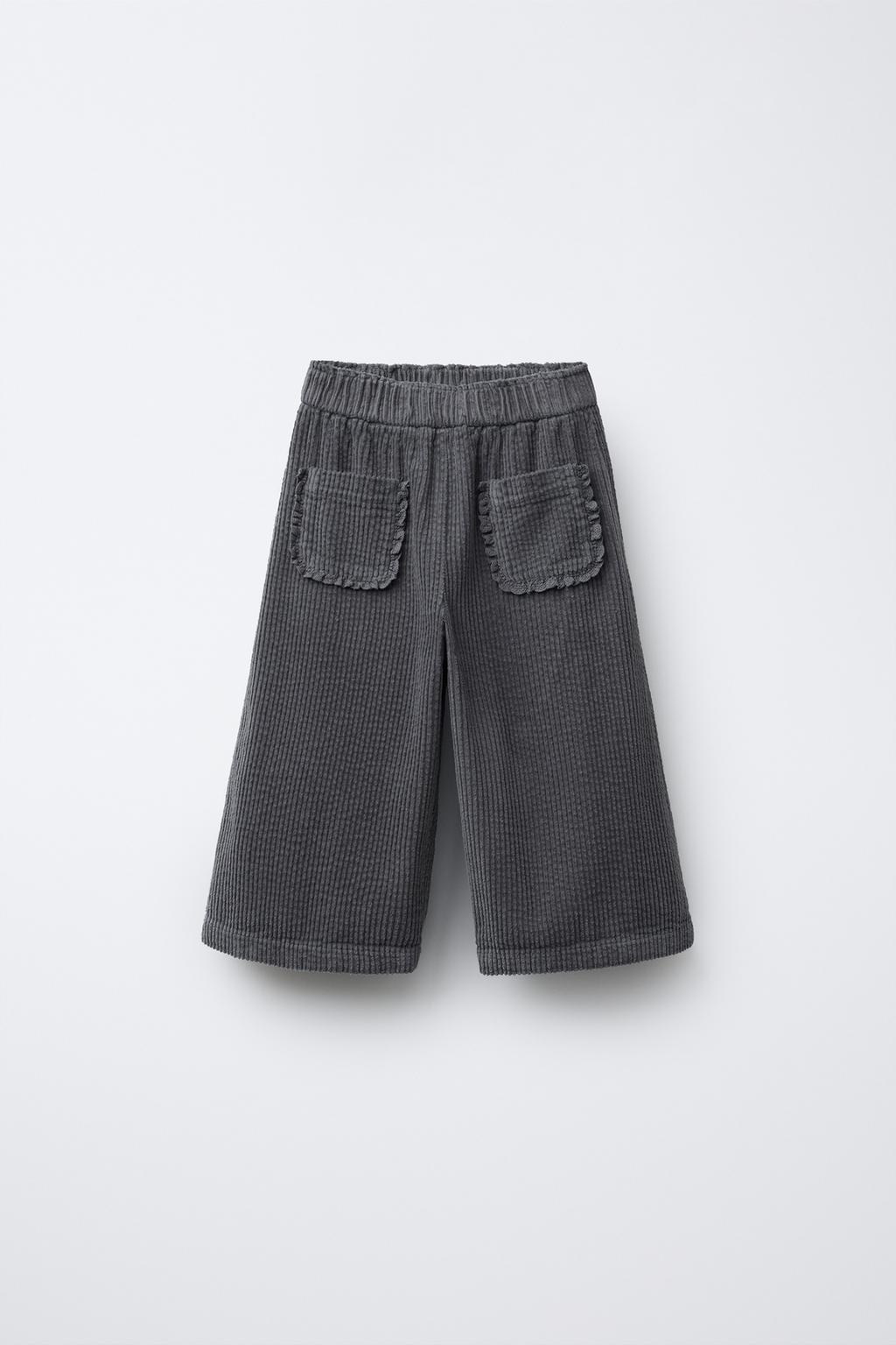 ВЕЛЬВЕТОВЫЕ БРЮКИ С КРУЖЕВОМ