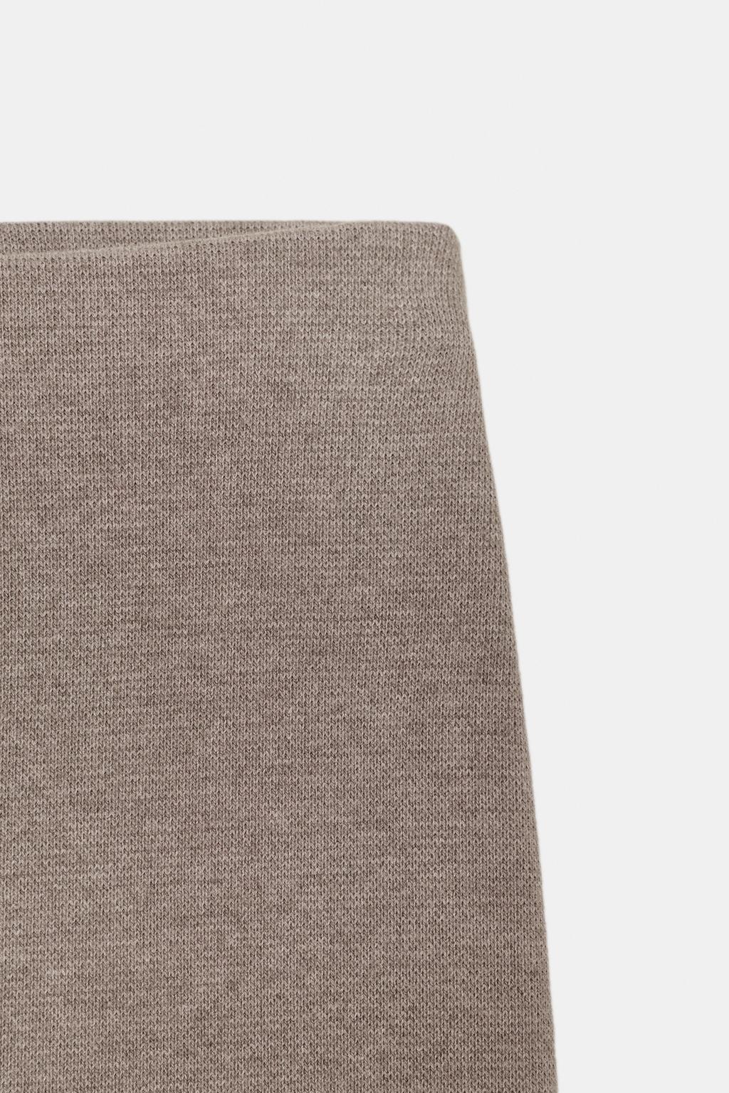 ЮБКА МИДИ ИЗ МЯГКОЙ ТКАНИ