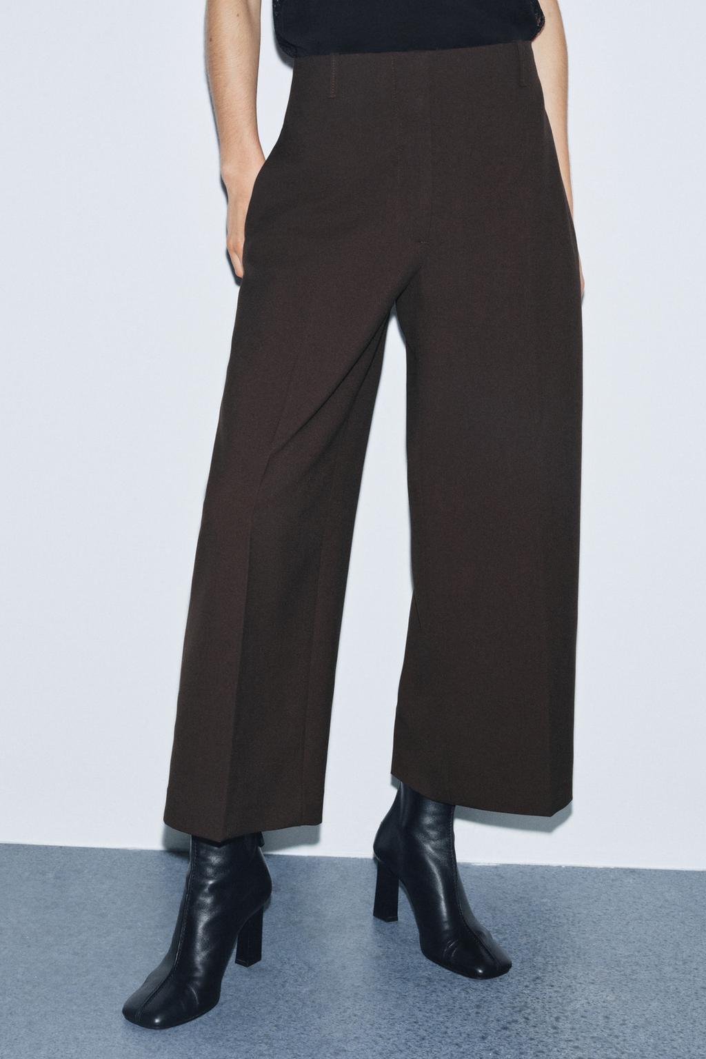 УКОРОЧЕННЫЕ БРЮКИ ПРЯМОГО КРОЯ — ZW COLLECTION