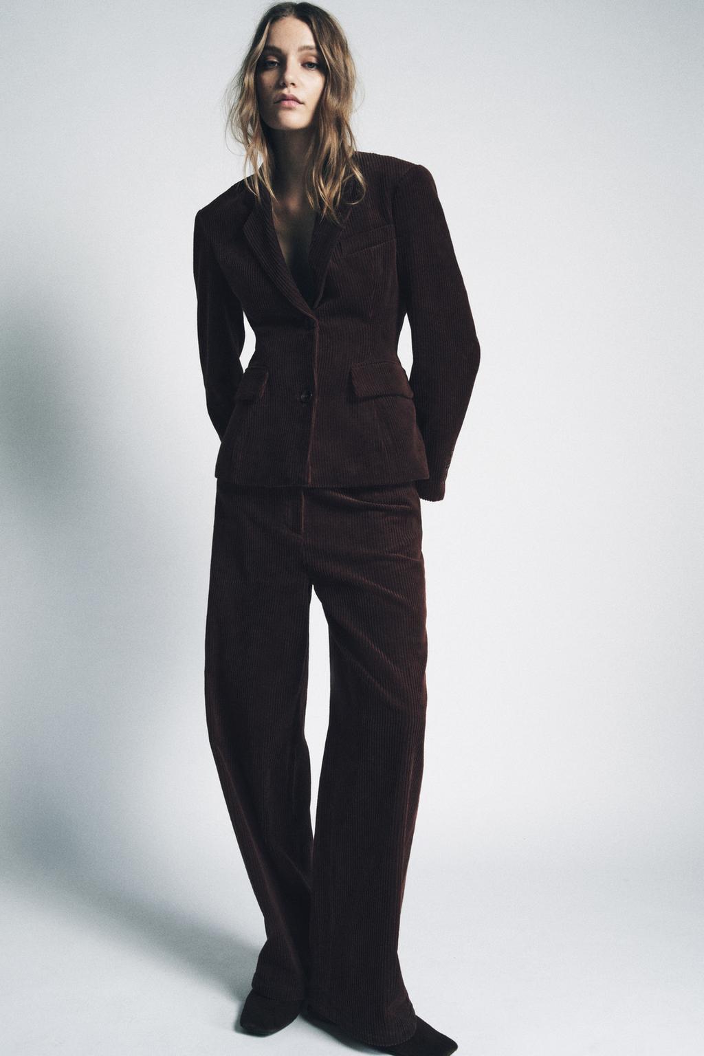 ВЕЛЬВЕТОВЫЕ БРЮКИ WIDE-LEG — ZW COLLECTION