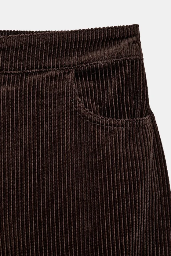 ВЕЛЬВЕТОВЫЕ БРЮКИ WIDE-LEG — ZW COLLECTION