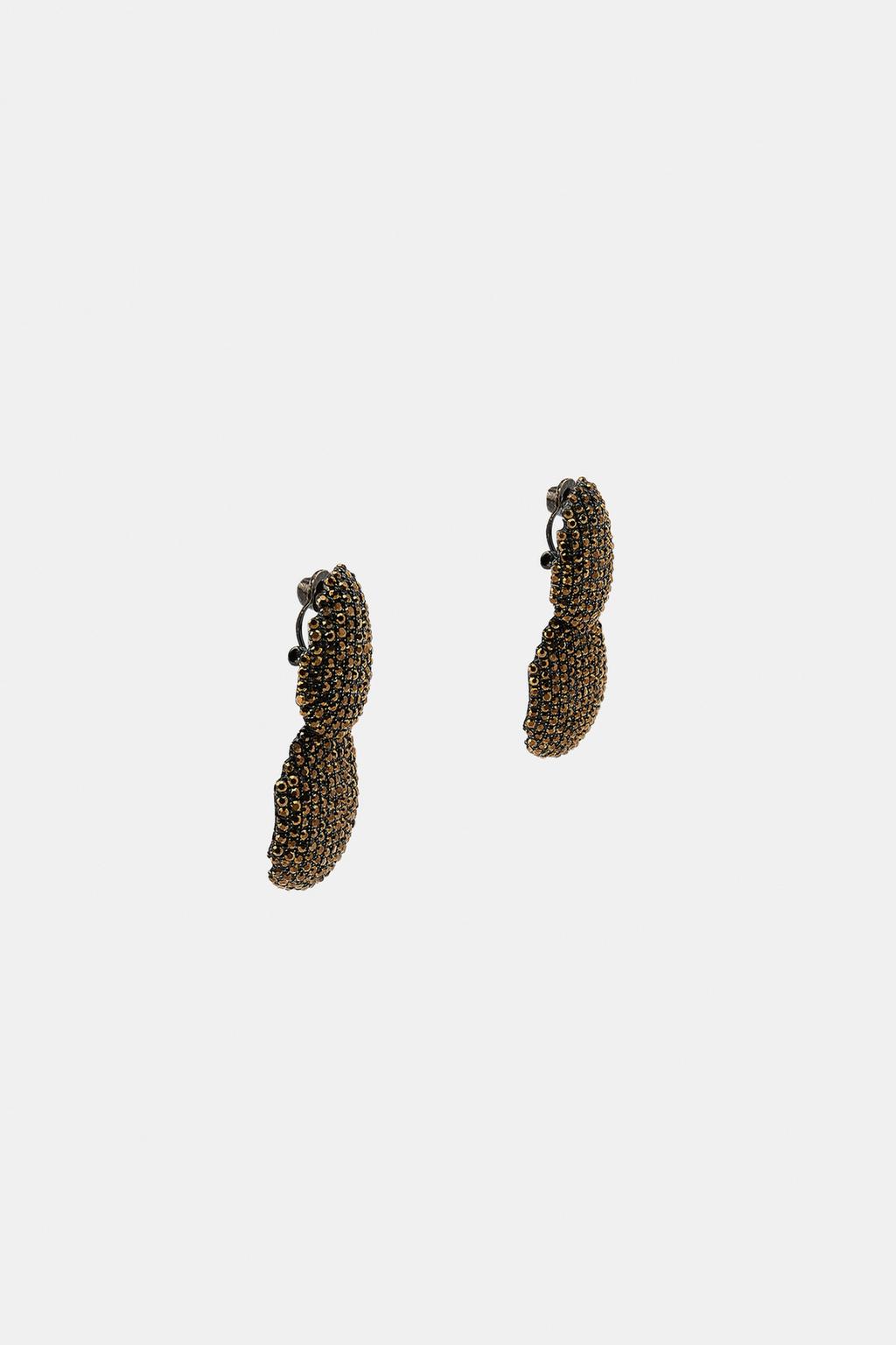 ДВОЙНЫЕ СЕРЬГИ СО СТРАЗАМИ