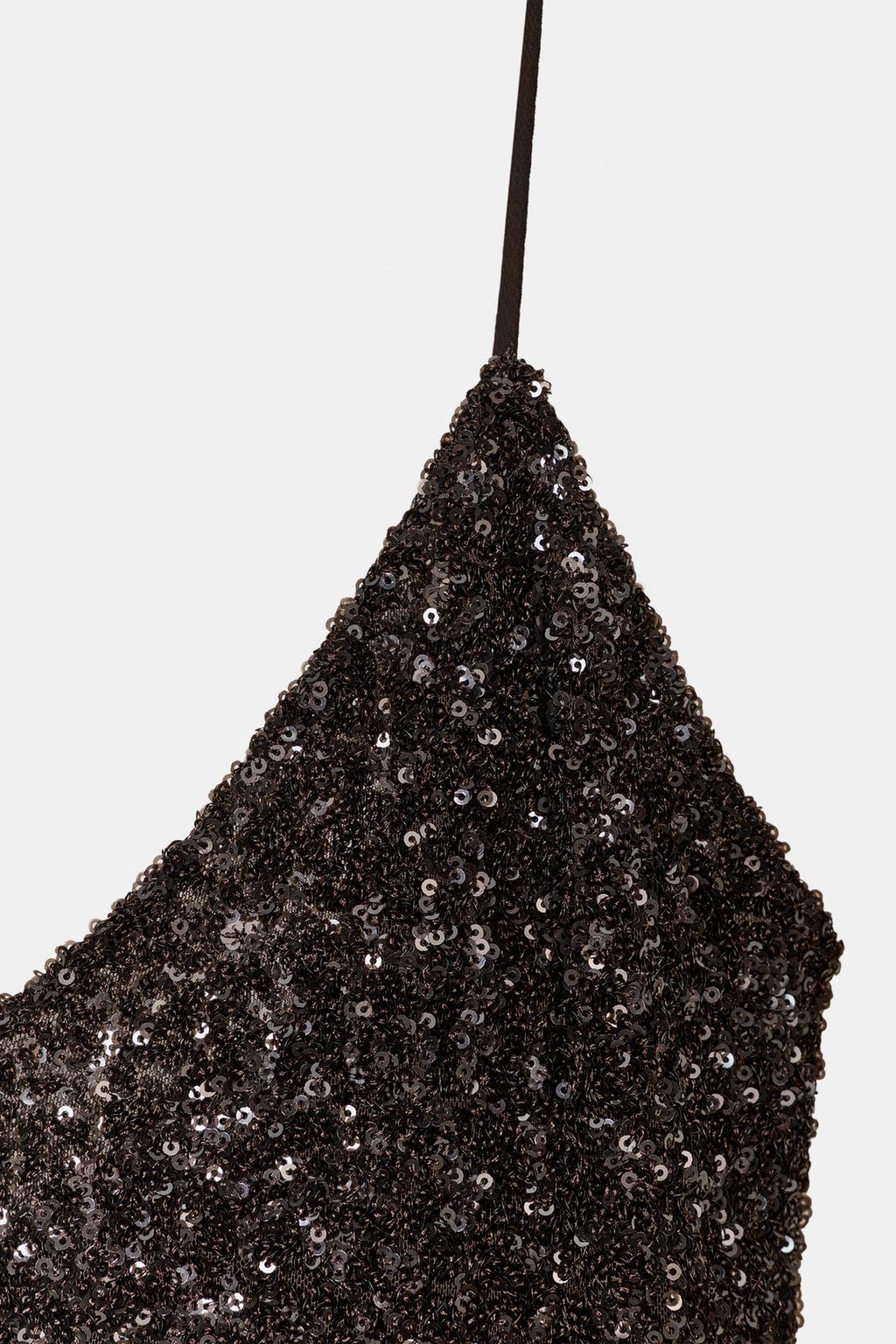 ДЛИННОЕ ПЛАТЬЕ С ПАЙЕТКАМИ ZW COLLECTION LIMITED EDITION