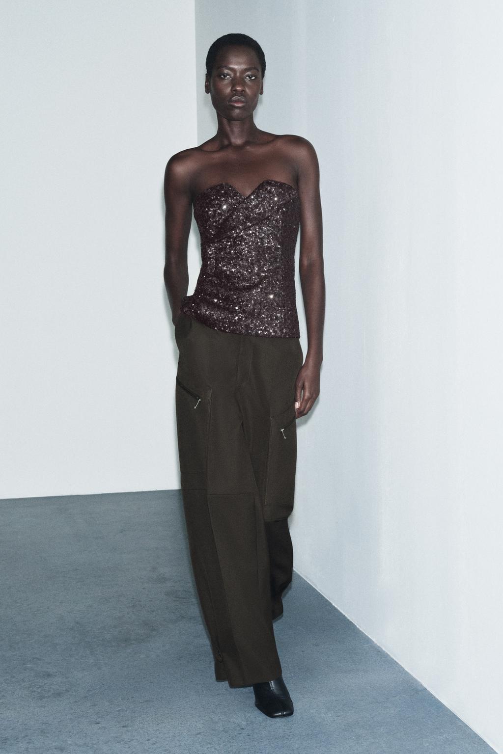 ТОП-БЮСТЬЕ С ПАЙЕТКАМИ — ZW COLLECTION LIMITED EDITION