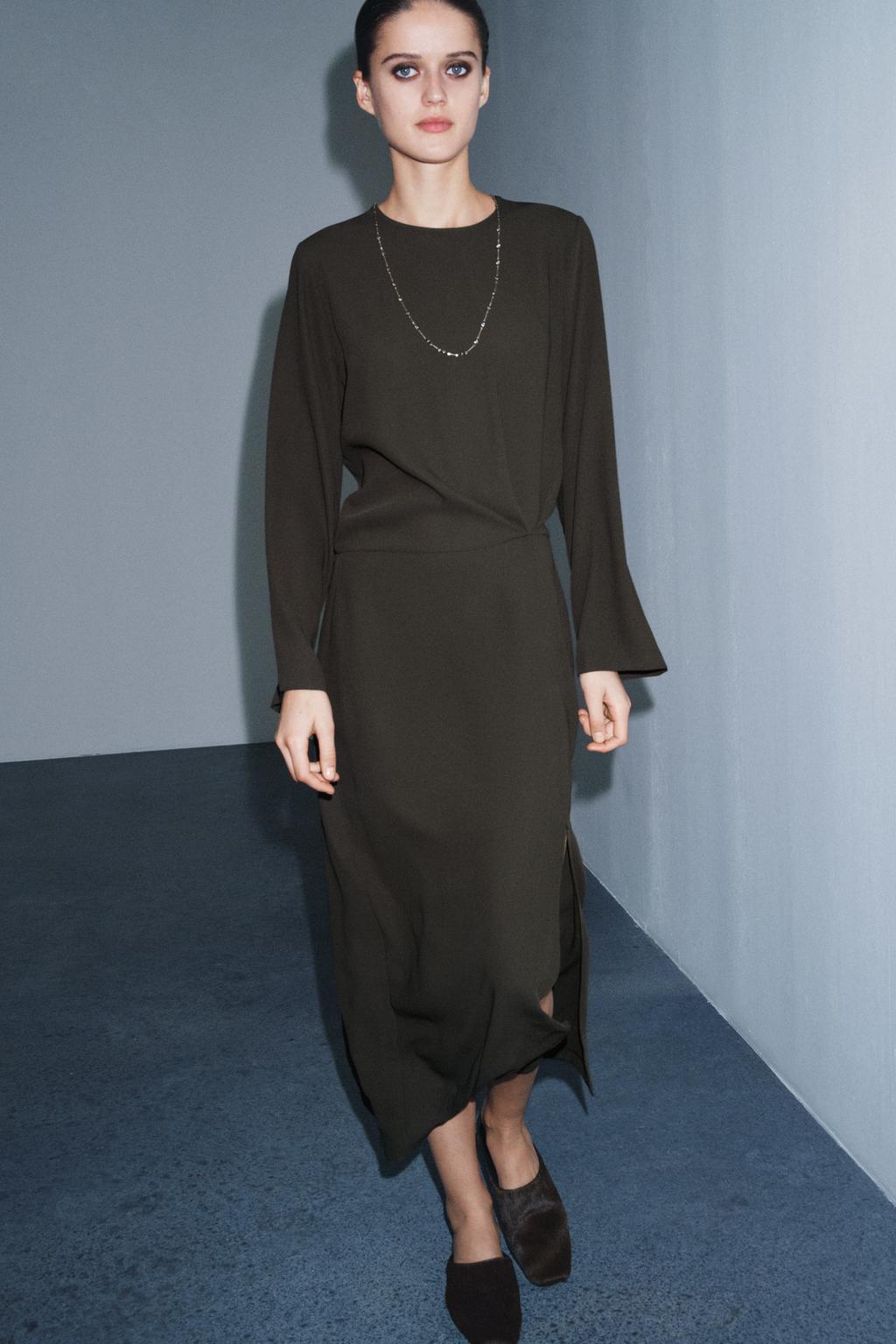 Платье-миди с плиссировкой из коллекции zw