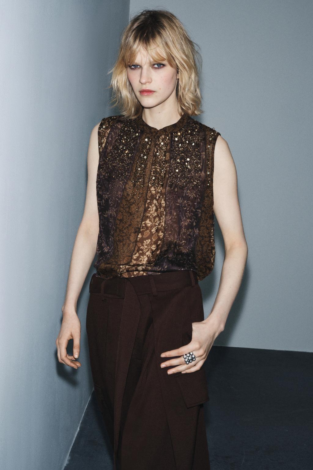 Топ с узором из коллекции zw