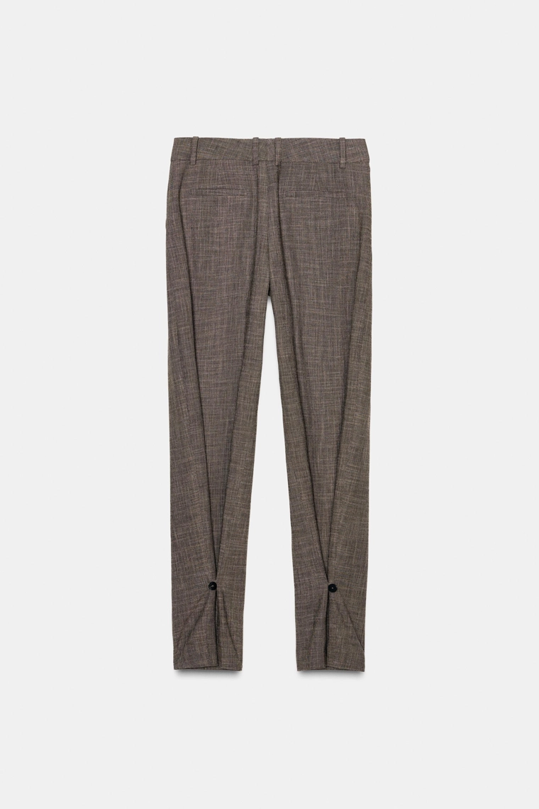 БРЮКИ С ПУГОВИЦАМИ НА МАНЖЕТАХ — ZW COLLECTION