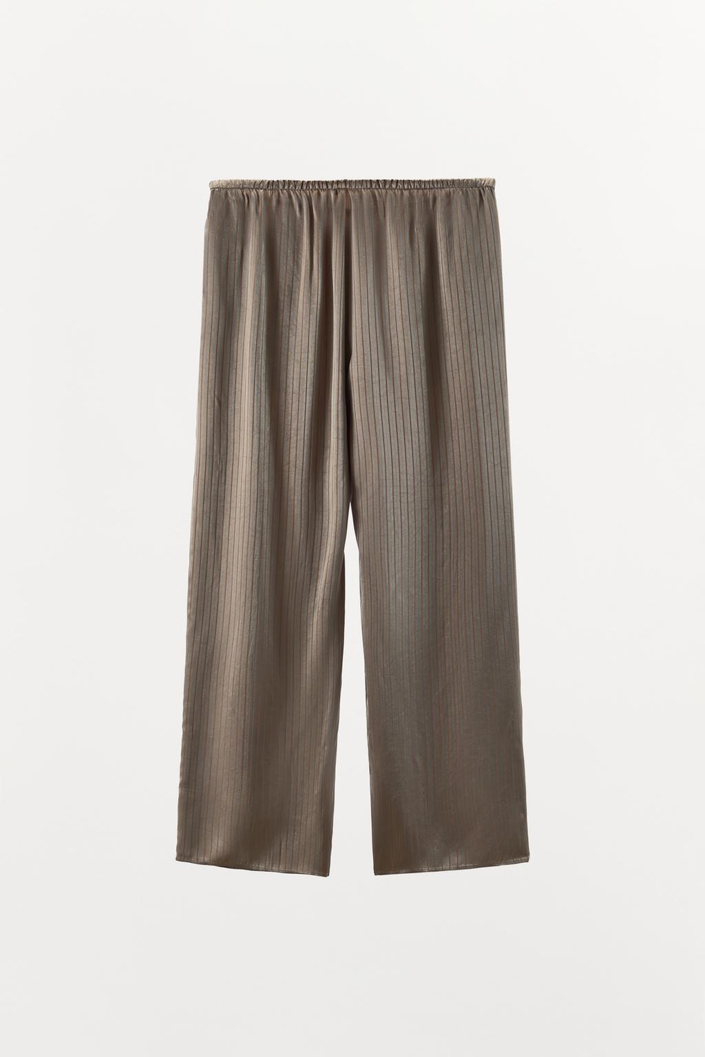 БРЮКИ В ПИЖАМНОМ СТИЛЕ В ПОЛОСКУ