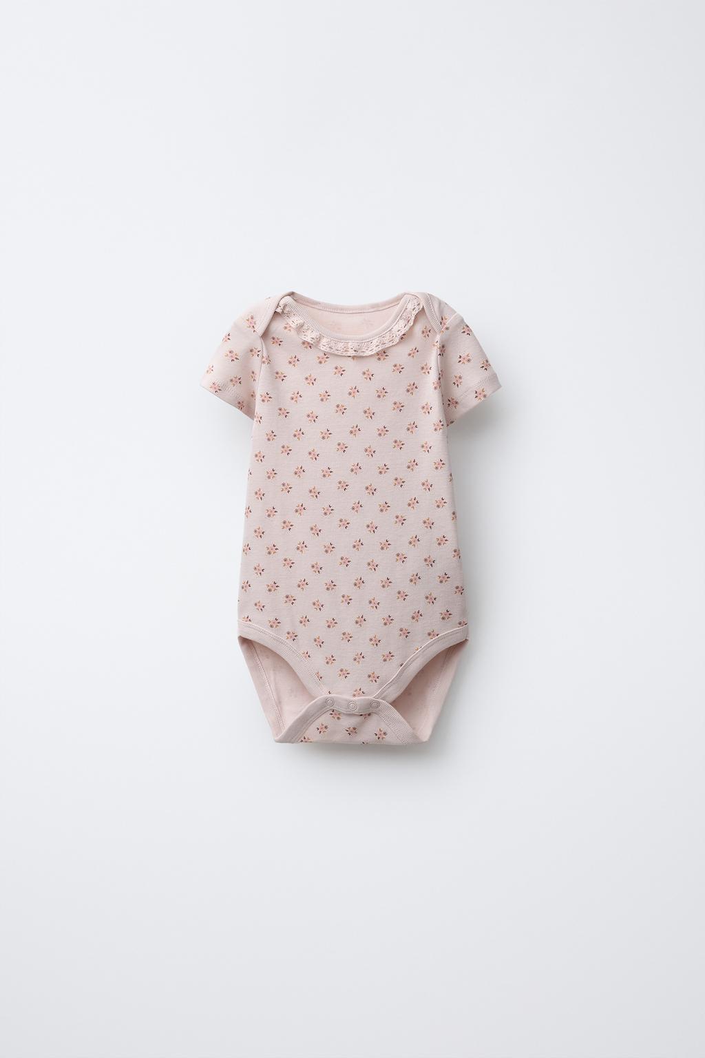 НАБОР ИЗ ПЯТИ БОДИ С ЦВЕТОЧНЫМ ПРИНТОМ