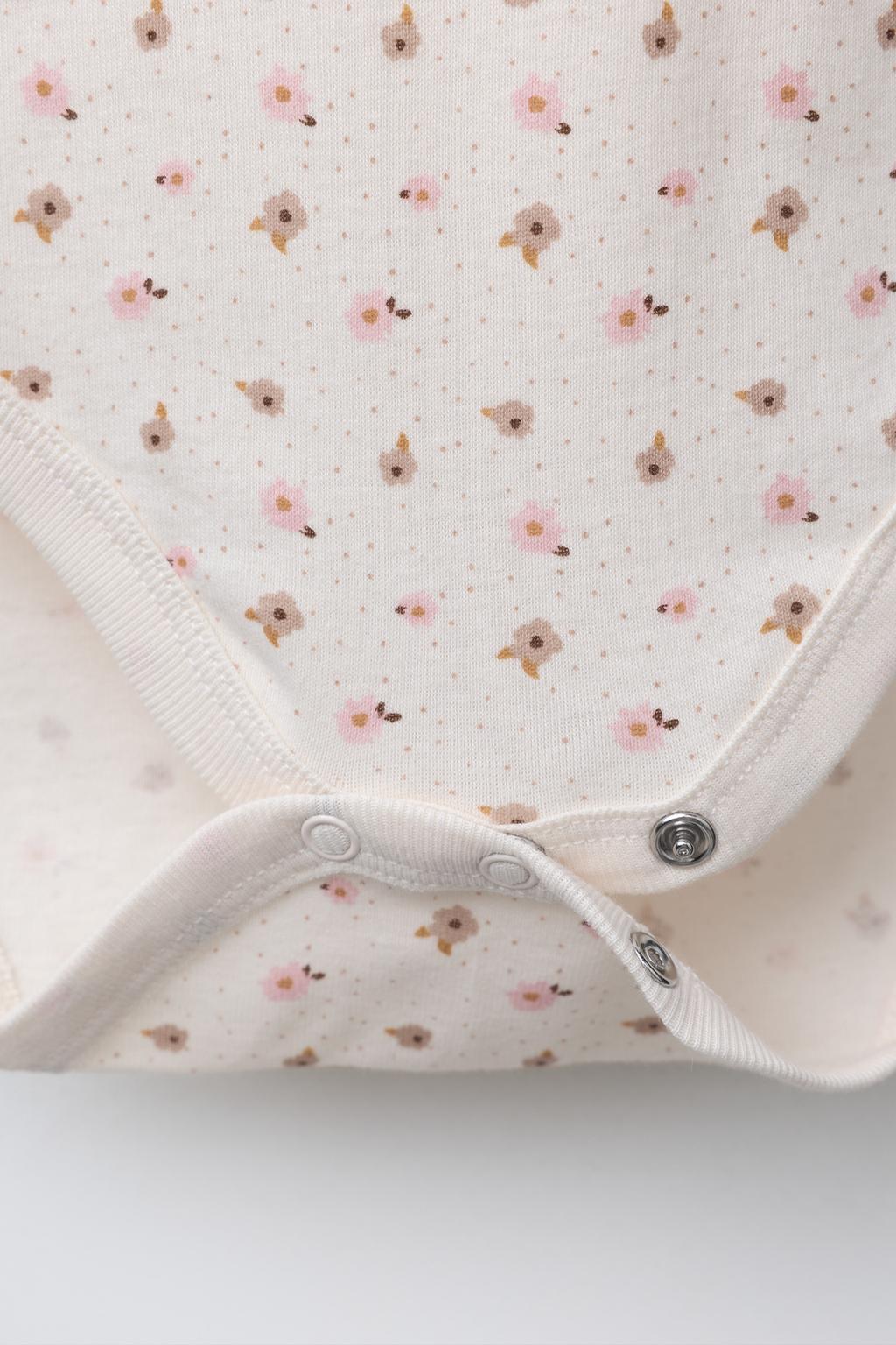 НАБОР ИЗ ПЯТИ БОДИ С ЦВЕТОЧНЫМ ПРИНТОМ