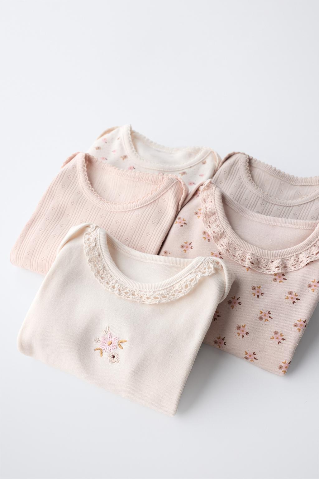 НАБОР ИЗ ПЯТИ БОДИ С ЦВЕТОЧНЫМ ПРИНТОМ