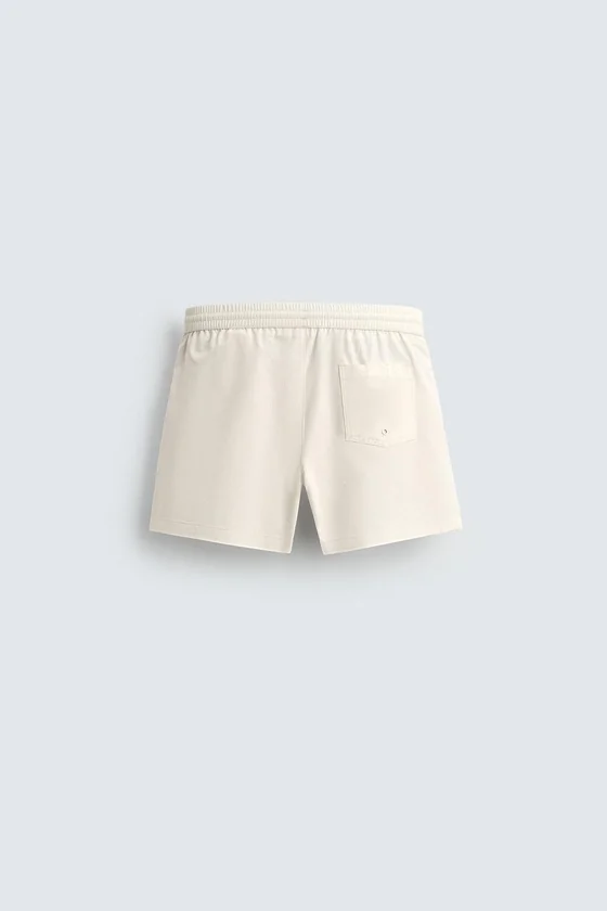 Полупрозрачные плавки из технической ткани средней длины zara