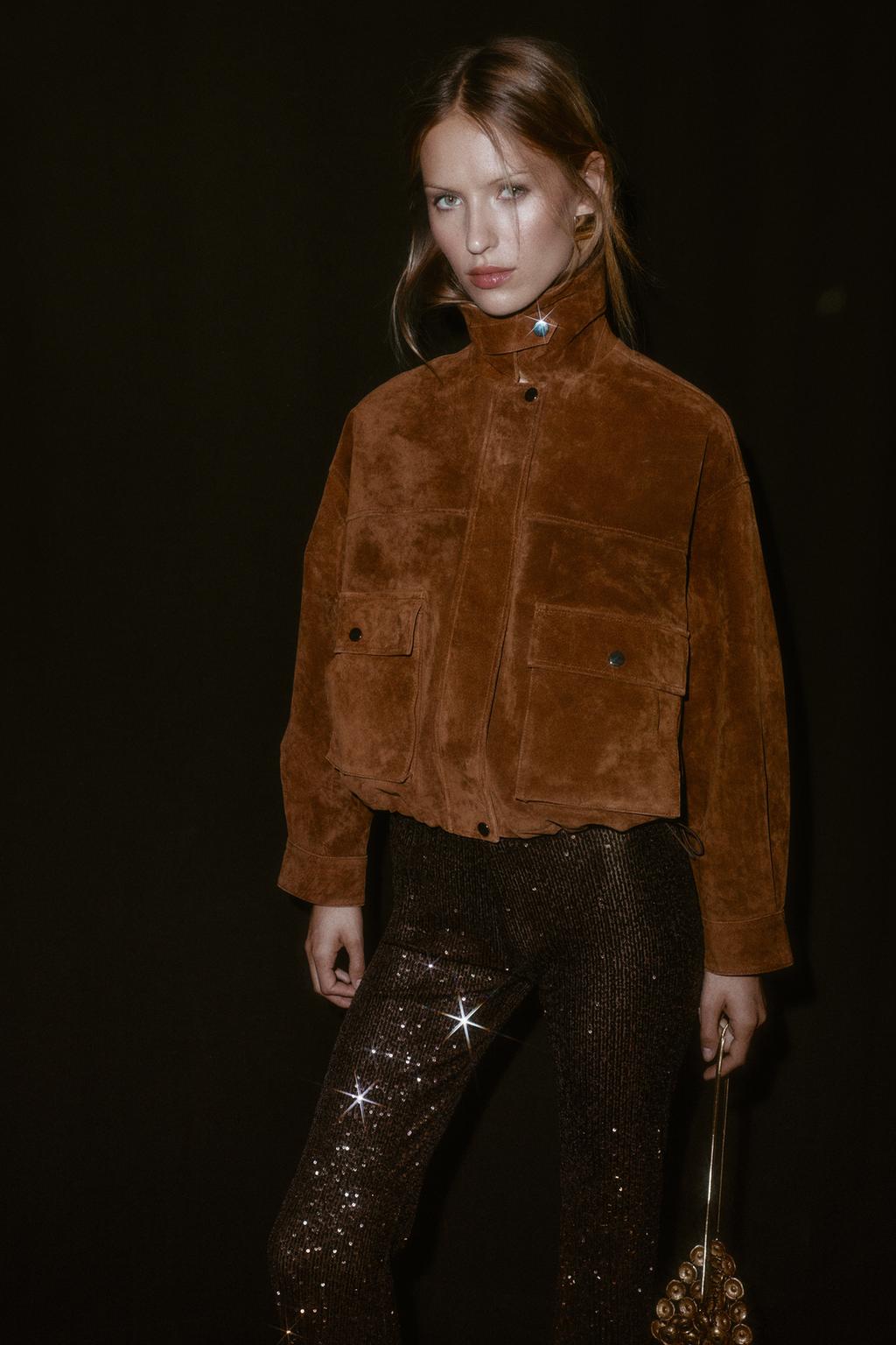 КУРТКА-БОМБЕР ИЗ 100% КОЖИ