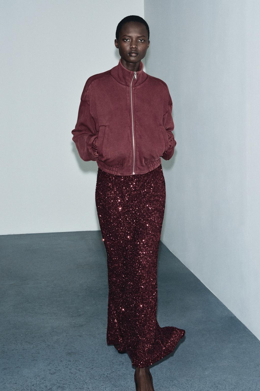 КУРТКА ИЗ МЯГКОЙ ТКАНИ С ЭФФЕКТОМ ПОТЕРТОСТИ