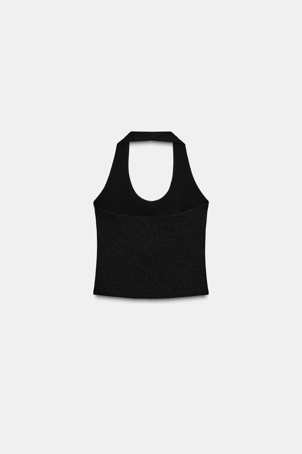 ЭЛАСТИЧНЫЙ ТОП ХАЛТЕР С БЛЕСКОМ