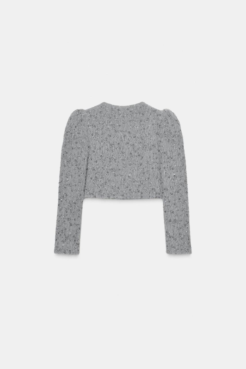 КУРТКА ИЗ ИСКУССТВЕННОГО МЕХА С БУСИНАМИ