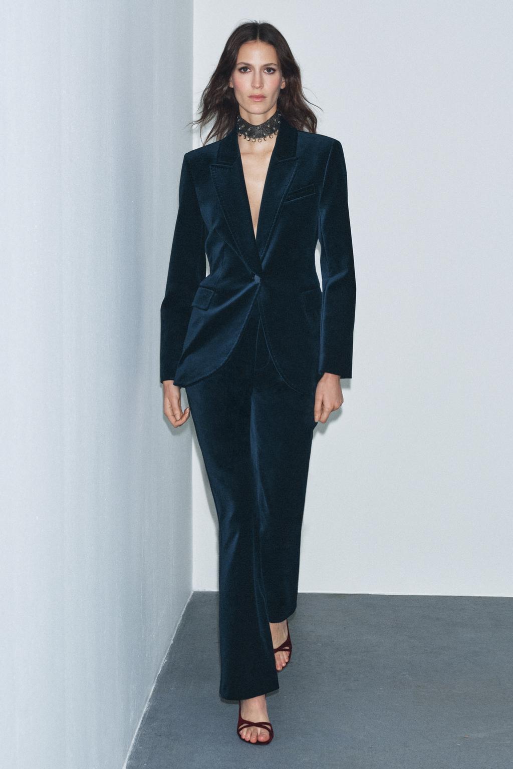 РАСКЛЕШЕННЫЕ БАРХАТНЫЕ БРЮКИ ZW COLLECTION